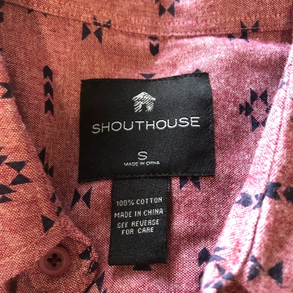 Patterned long sleeve button up - Picture 2 of 2